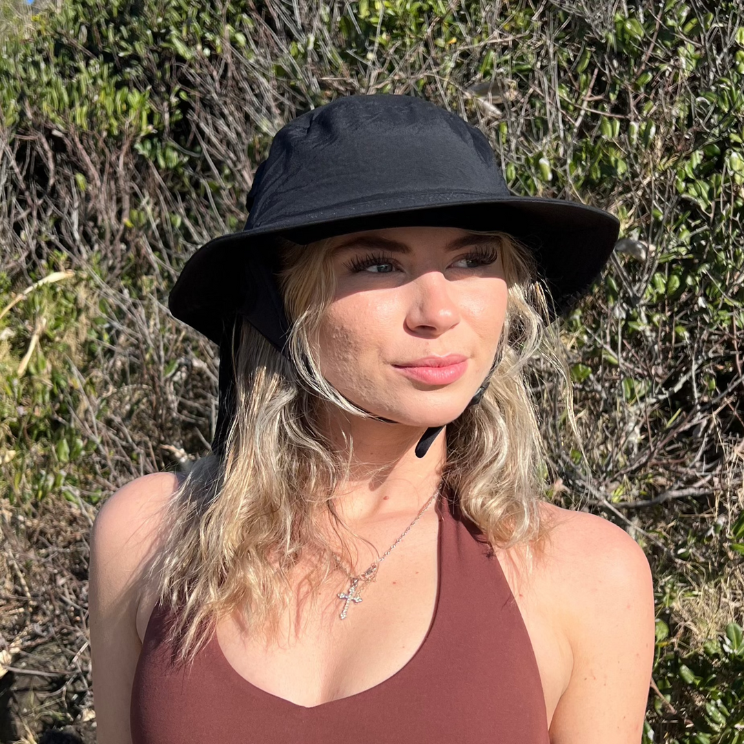 Black Surf Hat Crescent Head Surf Co