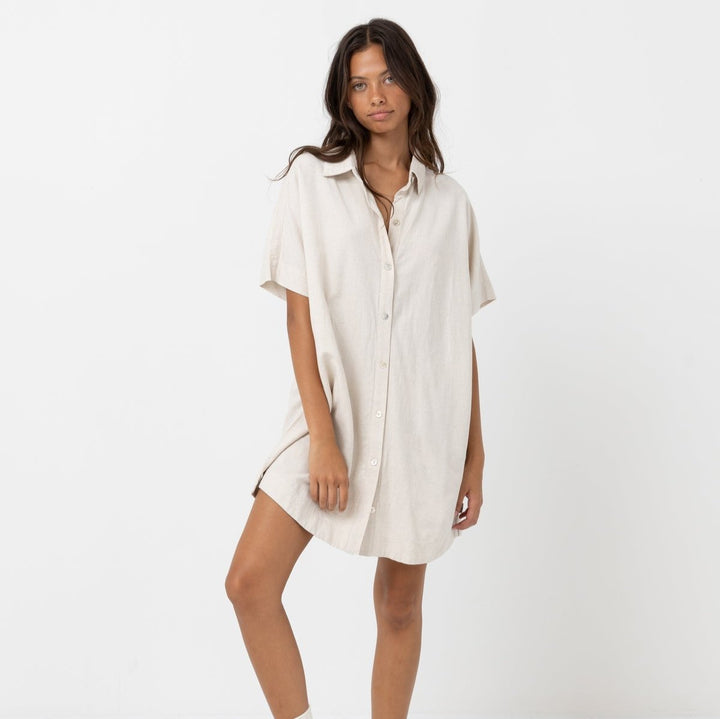 Classic Shirt Dress Oat