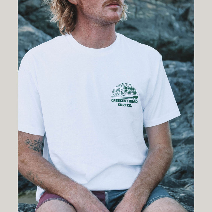 Crescent Head White tee