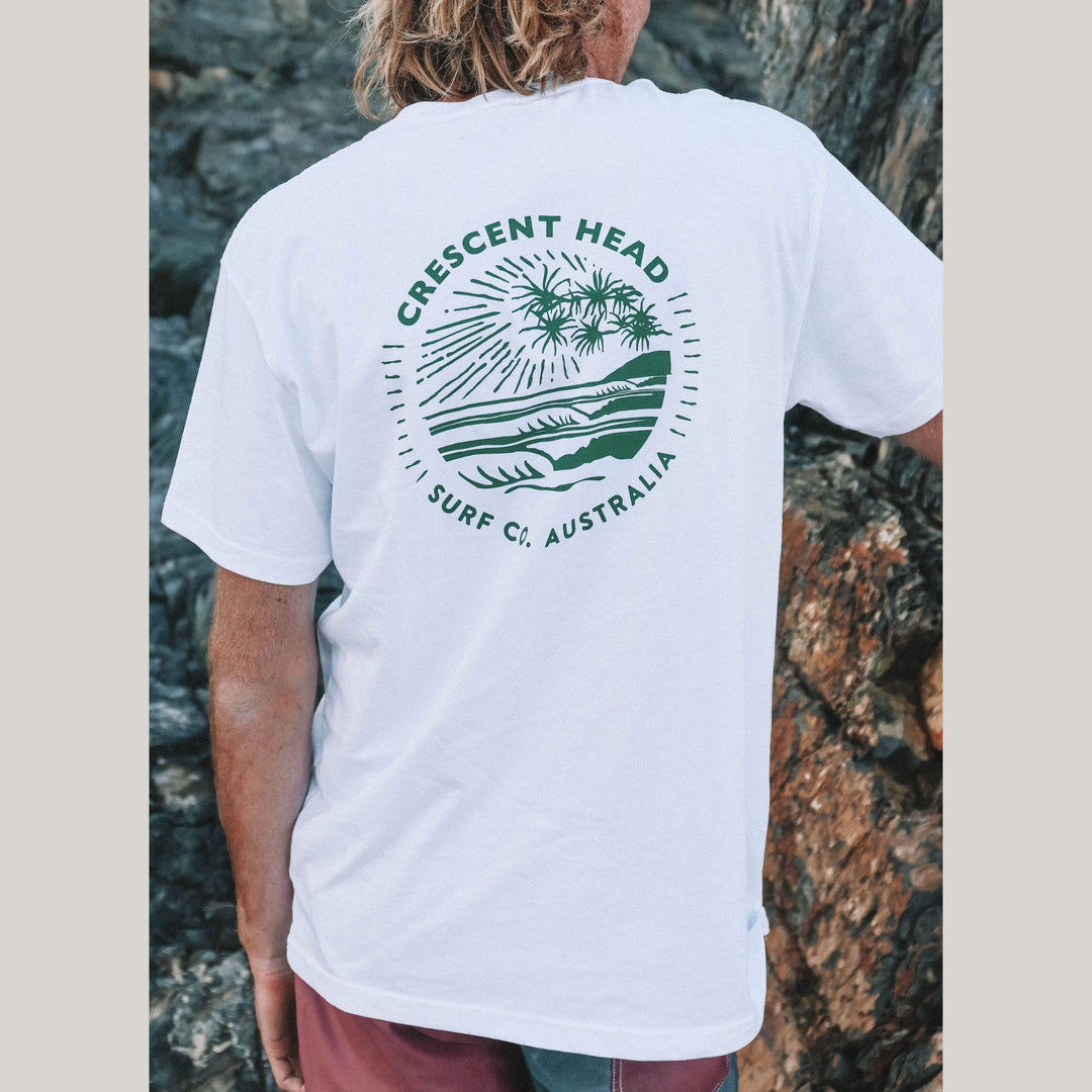 Crescent Head White tee